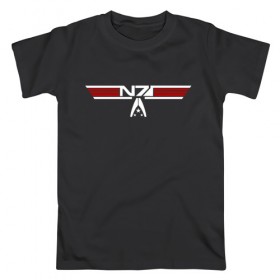 Мужская футболка хлопок с принтом Alt N7 Wings в Санкт-Петербурге, 100% хлопок | прямой крой, круглый вырез горловины, длина до линии бедер, слегка спущенное плечо. | 