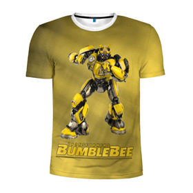 Мужская футболка 3D спортивная с принтом Bumblebee -3- в Санкт-Петербурге, 100% полиэстер с улучшенными характеристиками | приталенный силуэт, круглая горловина, широкие плечи, сужается к линии бедра | kefer | volkswagen | автобот | бамблби | трансформатор | трансформаторы | шершень | шмель