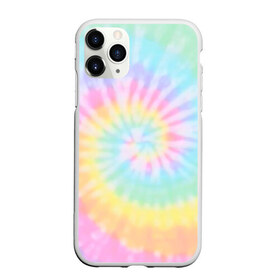 Чехол для iPhone 11 Pro матовый с принтом Pastel Tie Dye в Санкт-Петербурге, Силикон |  | tie dye | абстракция | краска | хиппи