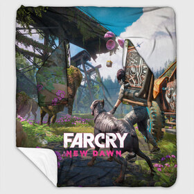 Плед с рукавами с принтом FARCRYNEW DAWN в Санкт-Петербурге, 100% полиэстер | Закругленные углы, все края обработаны. Ткань не мнется и не растягивается. Размер 170*145 | far cry | far cry 5 | far cry new dawn | far cry primal | farcry | fc 5 | fc5 | game | new dawn | primal | игры | постапокалипсис | фар край | фар край 5