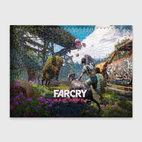 Обложка для студенческого билета с принтом FARCRY:NEW DAWN в Санкт-Петербурге, натуральная кожа | Размер: 11*8 см; Печать на всей внешней стороне | Тематика изображения на принте: far cry | far cry 5 | far cry new dawn | far cry primal | farcry | fc 5 | fc5 | game | new dawn | primal | игры | постапокалипсис | фар край | фар край 5