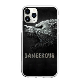 Чехол для iPhone 11 Pro Max матовый с принтом Опасный волк в Санкт-Петербурге, Силикон |  | арт | волк | животные | зубы | опасный | оскал | рычит | собака | хищник | чудовище