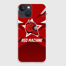 Чехол для iPhone 13 mini с принтом Red machine в Санкт-Петербурге,  |  | hockey | national | red machine | russia | team | красная машина | россия | сборная | хоккей | хоккейная