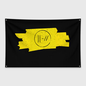 Флаг-баннер с принтом TWENTY ONE PILOTS - Trench в Санкт-Петербурге, 100% полиэстер | размер 67 х 109 см, плотность ткани — 95 г/м2; по краям флага есть четыре люверса для крепления | band | best | blurry | face | indie | logo | music | one | pilots | pop | regional | rock | symbol | top | trench | twenty | vessel | группа | инди | лого | логотип | музыка | пилоты | поп | рок | символ | топ | тренч