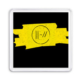 Магнит 55*55 с принтом TWENTY ONE PILOTS - Trench в Санкт-Петербурге, Пластик | Размер: 65*65 мм; Размер печати: 55*55 мм | band | best | blurry | face | indie | logo | music | one | pilots | pop | regional | rock | symbol | top | trench | twenty | vessel | группа | инди | лого | логотип | музыка | пилоты | поп | рок | символ | топ | тренч