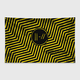 Флаг-баннер с принтом Twenty One Pilots - Trench в Санкт-Петербурге, 100% полиэстер | размер 67 х 109 см, плотность ткани — 95 г/м2; по краям флага есть четыре люверса для крепления | band | best | blurry | face | indie | logo | music | one | pilots | pop | regional | rock | symbol | top | trench | twenty | vessel | группа | инди | лого | логотип | музыка | пилоты | поп | рок | символ | топ | тренч