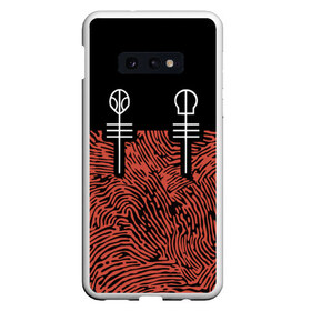 Чехол для Samsung S10E с принтом Twenty One Pilots - Blurryface в Санкт-Петербурге, Силикон | Область печати: задняя сторона чехла, без боковых панелей | band | best | blurry | face | indie | logo | music | one | pilots | pop | regional | rock | symbol | top | trench | twenty | vessel | группа | инди | лого | логотип | музыка | пилоты | поп | рок | символ | топ | тренч