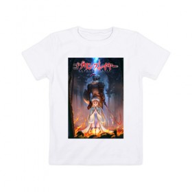Детская футболка хлопок с принтом goblin slayer в Санкт-Петербурге, 100% хлопок | круглый вырез горловины, полуприлегающий силуэт, длина до линии бедер | 