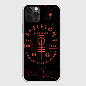 Чехол для iPhone 12 Pro с принтом TOP - Skeleton Clique в Санкт-Петербурге, силикон | область печати: задняя сторона чехла, без боковых панелей | band | best | blurry | face | indie | logo | music | one | pilots | pop | regional | rock | symbol | top | trench | twenty | vessel | группа | инди | лого | логотип | музыка | пилоты | поп | рок | символ | топ | тренч