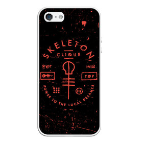Чехол для iPhone 5/5S матовый с принтом TOP - Skeleton Clique в Санкт-Петербурге, Силикон | Область печати: задняя сторона чехла, без боковых панелей | band | best | blurry | face | indie | logo | music | one | pilots | pop | regional | rock | symbol | top | trench | twenty | vessel | группа | инди | лого | логотип | музыка | пилоты | поп | рок | символ | топ | тренч