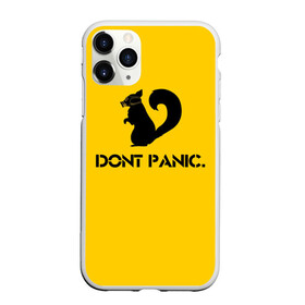 Чехол для iPhone 11 Pro матовый с принтом Dont Panic в Санкт-Петербурге, Силикон |  | dont panic | белка | енот | скунс