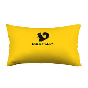 Подушка 3D антистресс с принтом Dont Panic. в Санкт-Петербурге, наволочка — 100% полиэстер, наполнитель — вспененный полистирол | состоит из подушки и наволочки на молнии | dont panic | белка | енот | скунс
