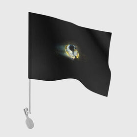 Флаг для автомобиля с принтом Еж в кольце в Санкт-Петербурге, 100% полиэстер | Размер: 30*21 см | sonic | sonik | игры | соник | фильм соник