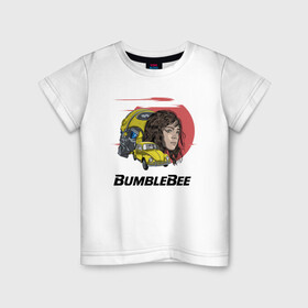 Детская футболка хлопок с принтом Бамблби  в Санкт-Петербурге, 100% хлопок | круглый вырез горловины, полуприлегающий силуэт, длина до линии бедер | bumblebee | kefer | volkswagen | автобот | трансформер | трансформеры | уотсон | шершень | шмель