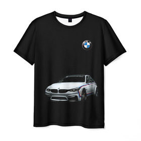 Мужская футболка 3D с принтом M3 GTS в Санкт-Петербурге, 100% полиэфир | прямой крой, круглый вырез горловины, длина до линии бедер | bmw | car | germany | gts | motorsport | sports car | автомобиль | автоспорт | бмв | германия | спорткар