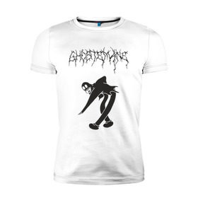 Мужская футболка премиум с принтом ghostemane(3) в Санкт-Петербурге, 92% хлопок, 8% лайкра | приталенный силуэт, круглый вырез ворота, длина до линии бедра, короткий рукав | hip hop | rap | реп | рэп