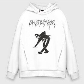 Мужское худи Oversize хлопок с принтом ghostemane(3) в Санкт-Петербурге, френч-терри — 70% хлопок, 30% полиэстер. Мягкий теплый начес внутри —100% хлопок | боковые карманы, эластичные манжеты и нижняя кромка, капюшон на магнитной кнопке | hip hop | rap | реп | рэп