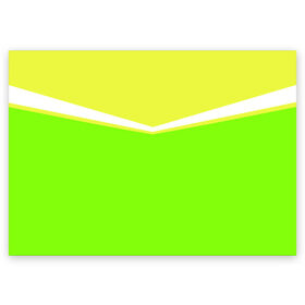 Поздравительная открытка с принтом Угол зеленый в Санкт-Петербурге, 100% бумага | плотность бумаги 280 г/м2, матовая, на обратной стороне линовка и место для марки
 | Тематика изображения на принте: кислотные костюмы | кислотные цвета | неон | флуоресцентные принты