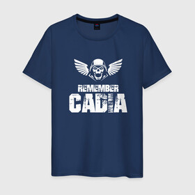 Мужская футболка хлопок с принтом Remember Cadia в Санкт-Петербурге, 100% хлопок | прямой крой, круглый вырез горловины, длина до линии бедер, слегка спущенное плечо. | warhammer