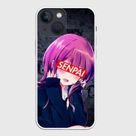 Чехол для iPhone 13 mini с принтом Anime (Senpai 2) в Санкт-Петербурге,  |  | ahegao | anime | manga | sempai | senpai | аниме | ахегао | манга | семпай | сенпай