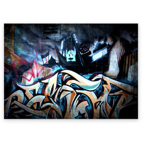 Поздравительная открытка с принтом GRAFFITY в Санкт-Петербурге, 100% бумага | плотность бумаги 280 г/м2, матовая, на обратной стороне линовка и место для марки
 | graffity | paint | street art | urban | город | граффити | искусство | кирпичи | краски | рисунки | стена | улицы | уличное искусство