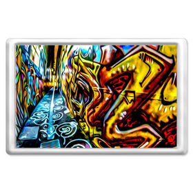 Магнит 45*70 с принтом Твой уличный стиль! в Санкт-Петербурге, Пластик | Размер: 78*52 мм; Размер печати: 70*45 | Тематика изображения на принте: graffity | paint | street art | urban | город | граффити | искусство | кирпичи | краски | рисунки | стена | улицы | уличное искусство