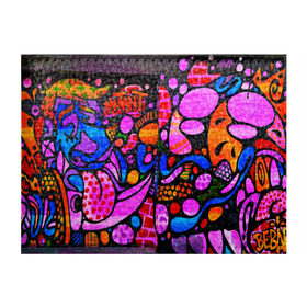 Обложка для студенческого билета с принтом Неоновое граффити в Санкт-Петербурге, натуральная кожа | Размер: 11*8 см; Печать на всей внешней стороне | grafity | paint | street art | urban | город | граффити | искусство | кирпичи | краски | рисунки | стена | улицы | уличное искусство