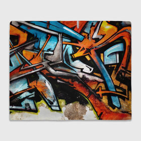Плед 3D с принтом Граффити в Санкт-Петербурге, 100% полиэстер | закругленные углы, все края обработаны. Ткань не мнется и не растягивается | grafity | paint | street art | urban | город | граффити | искусство | кирпичи | краски | рисунки | стена | улицы | уличное искусство