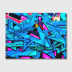 Альбом для рисования с принтом GRAFFITY в Санкт-Петербурге, 100% бумага
 | матовая бумага, плотность 200 мг. | grafity | paint | street art | urban | город | граффити | искусство | кирпичи | краски | рисунки | стена | улицы | уличное искусство