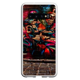Чехол для Samsung Galaxy S10 с принтом disquared urban graffity в Санкт-Петербурге, Силикон | Область печати: задняя сторона чехла, без боковых панелей | grafity | paint | street art | urban | город | граффити | искусство | кирпичи | краски | рисунки | стена | улицы | уличное искусство