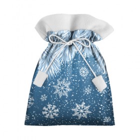 Подарочный 3D мешок с принтом Snowflakes в Санкт-Петербурге, 100% полиэстер | Размер: 29*39 см | art | background | christmas | new year | snow | snowflakes | арт | ветки | ёлка | минимализм | новый год | рождество | снег | снежинки | фон