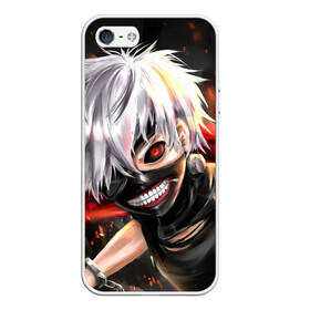 Чехол для iPhone 5/5S матовый с принтом Tokyo Ghoul (6) в Санкт-Петербурге, Силикон | Область печати: задняя сторона чехла, без боковых панелей | anime | ghoul | manga | tokyo | tokyo ghoul | анмие | гуль | манга | токийский гуль | токио