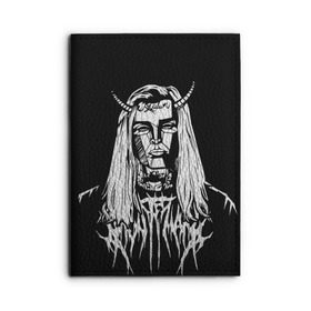 Обложка для автодокументов с принтом Ghostemane devil в Санкт-Петербурге, натуральная кожа |  размер 19,9*13 см; внутри 4 больших “конверта” для документов и один маленький отдел — туда идеально встанут права | ghostemane | ghostemane mercury | ghostemane nihi | trash gang | гостмейн