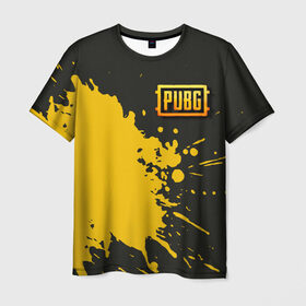 Мужская футболка 3D с принтом PUBG в Санкт-Петербурге, 100% полиэфир | прямой крой, круглый вырез горловины, длина до линии бедер | 