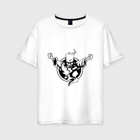 Женская футболка хлопок Oversize с принтом Thunderdome t-shirt в Санкт-Петербурге, 100% хлопок | свободный крой, круглый ворот, спущенный рукав, длина до линии бедер
 | gabber | hardcore | hardcoremusic | thunderdome