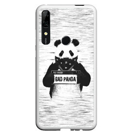 Чехол для Honor P Smart Z с принтом BAD PANDA в Санкт-Петербурге, Силикон | Область печати: задняя сторона чехла, без боковых панелей | bad | bear | panda | медведь | панда