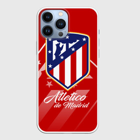 Чехол для iPhone 13 Pro Max с принтом Атлетико Мадрид в Санкт-Петербурге,  |  | atletico de madrid | atletico madrid | атлетико | атлетико мадрид | болельщи | испания | клубная | красно белые | лалига | мадрид | матрасники | фанатская | форма | футбол | футбольная