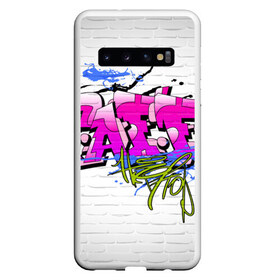 Чехол для Samsung Galaxy S10 с принтом GRAFFITY в Санкт-Петербурге, Силикон | Область печати: задняя сторона чехла, без боковых панелей | grafity | paint | street art | urban | город | граффити | искусство | кирпичи | краски | рисунки | стена | улицы | уличное искусство