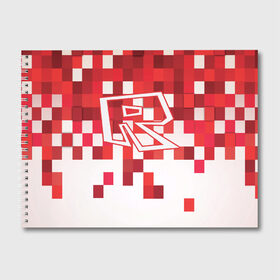 Альбом для рисования с принтом Roblox в Санкт-Петербурге, 100% бумага
 | матовая бумага, плотность 200 мг. | dynablocks | roblox | robux | белый | блоки | вселенная | герои | красный | кубики | роблокс | симулятор