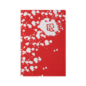 Обложка для паспорта матовая кожа с принтом Roblox в Санкт-Петербурге, натуральная матовая кожа | размер 19,3 х 13,7 см; прозрачные пластиковые крепления | Тематика изображения на принте: dynablocks | roblox | robux | белый | блоки | вселенная | герои | красный | кубики | роблокс | симулятор