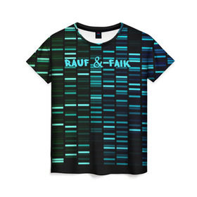 Женская футболка 3D с принтом Rauf & Faik в Санкт-Петербурге, 100% полиэфир ( синтетическое хлопкоподобное полотно) | прямой крой, круглый вырез горловины, длина до линии бедер | Тематика изображения на принте: faik | rauf | азербайджан | баку | детство | мирзаевы | рауф | фаик