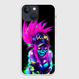 Чехол для iPhone 13 mini с принтом KDA. Akali в Санкт-Петербурге,  |  | akali | game | kda | killer | legends | legue | legueoflegends | lol | mask | акали | вольная | игра | легенд | лига | лигалегенд | лол | маска