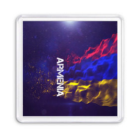 Магнит 55*55 с принтом Armenia(Армения) в Санкт-Петербурге, Пластик | Размер: 65*65 мм; Размер печати: 55*55 мм | armenia | flag | urban | армения | город | мир | путешествие | символика | страны | флаг | флаги
