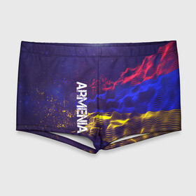 Мужские купальные плавки 3D с принтом Armenia(Армения) в Санкт-Петербурге, Полиэстер 85%, Спандекс 15% |  | armenia | flag | urban | армения | город | мир | путешествие | символика | страны | флаг | флаги