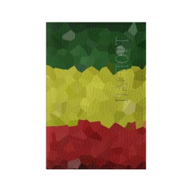 Обложка для паспорта матовая кожа с принтом Эфиопия в Санкт-Петербурге, натуральная матовая кожа | размер 19,3 х 13,7 см; прозрачные пластиковые крепления | 420 | 4:20 | боб марли | раста | растаман | эвиопия