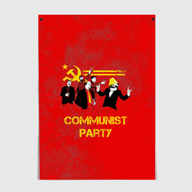 Постер с принтом Communist party в Санкт-Петербурге, 100% бумага
 | бумага, плотность 150 мг. Матовая, но за счет высокого коэффициента гладкости имеет небольшой блеск и дает на свету блики, но в отличии от глянцевой бумаги не покрыта лаком | вечеринка | звезда | кастро | коммунизм | коммунист | коммунистическая | ленин | мао | маркс | молот | партия | рауль | серп | сталин | тусовка | ульянов | фидель | цзиньпин | цзэдун | энгельс