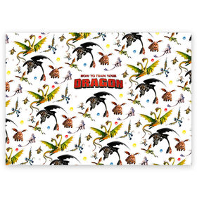 Поздравительная открытка с принтом Как приручить дракона в Санкт-Петербурге, 100% бумага | плотность бумаги 280 г/м2, матовая, на обратной стороне линовка и место для марки
 | dragon | беззубик | викинги | дракон | мульт | мультфильм | фэнтези
