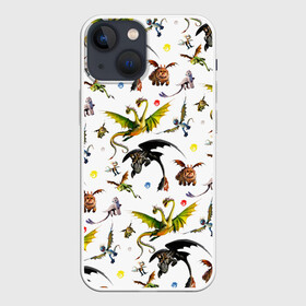 Чехол для iPhone 13 mini с принтом Как приручить дракона в Санкт-Петербурге,  |  | dragon | беззубик | викинги | дракон | мульт | мультфильм | фэнтези