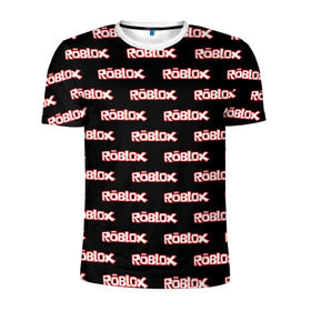 Мужская футболка 3D спортивная с принтом Roblox в Санкт-Петербурге, 100% полиэстер с улучшенными характеристиками | приталенный силуэт, круглая горловина, широкие плечи, сужается к линии бедра | game | gamer | roblox | игры | логотип | роблокс