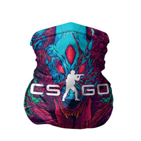 Бандана-труба 3D с принтом CS-GO Hyper Beast в Санкт-Петербурге, 100% полиэстер, ткань с особыми свойствами — Activecool | плотность 150‒180 г/м2; хорошо тянется, но сохраняет форму | 2019 | computer game | counter strike | cs | cs go | csgo | dota | dota2 | game | howl | hyperbeast | warning | автомат | вой | го | игрок | компьютерная игра | контр страйк | контра | кс | оружие | турнир